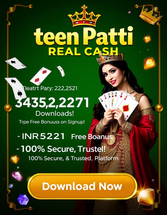 Teen Patti Real Cash Apk Banner